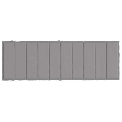 Cuscino per Lettino Grigio 186x58x4 cm in Tessuto Oxford