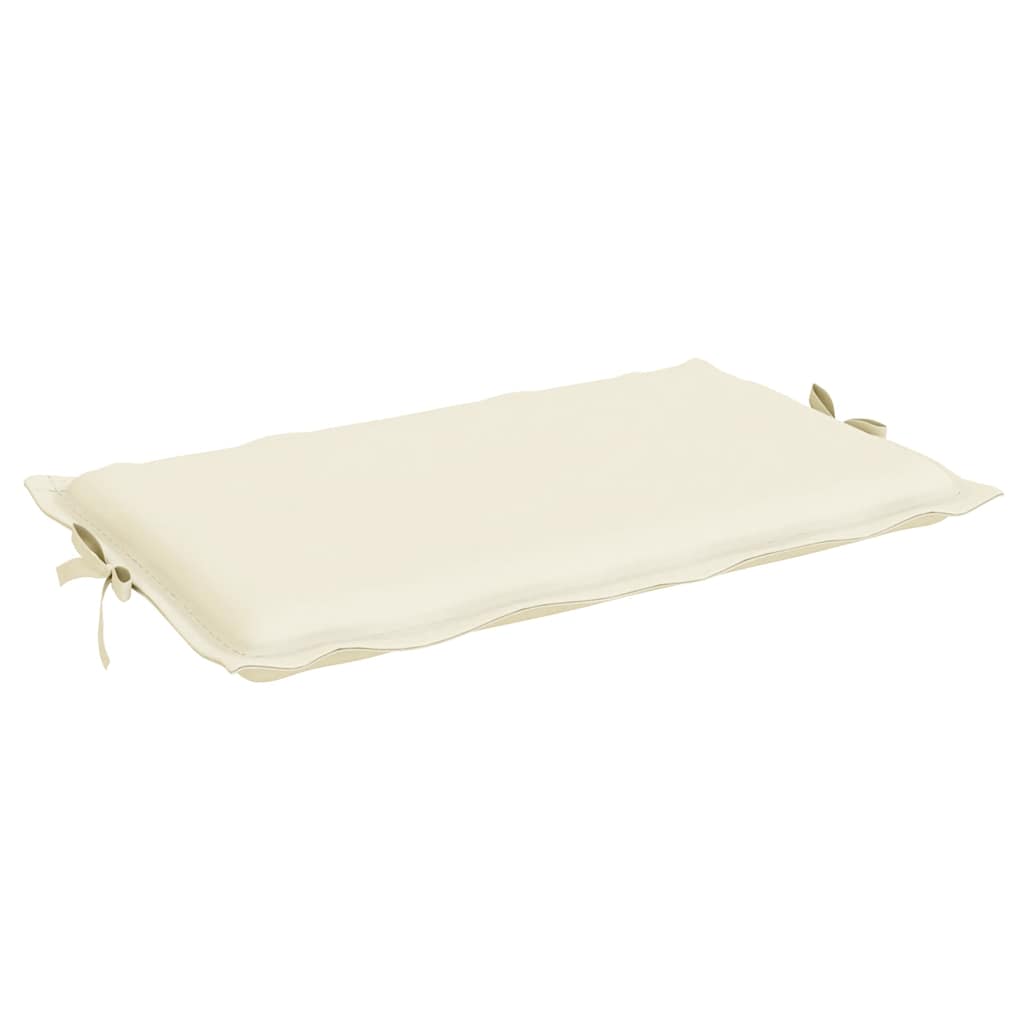 Cuscino per Lettino Crema 186x58x4 cm in Tessuto Oxford