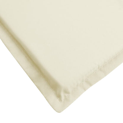 Cuscino per Lettino Crema 186x58x3 cm in Tessuto Oxford