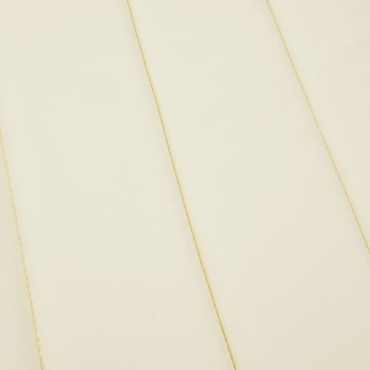 Cuscino per Lettino Crema 186x58x4 cm in Tessuto Oxford