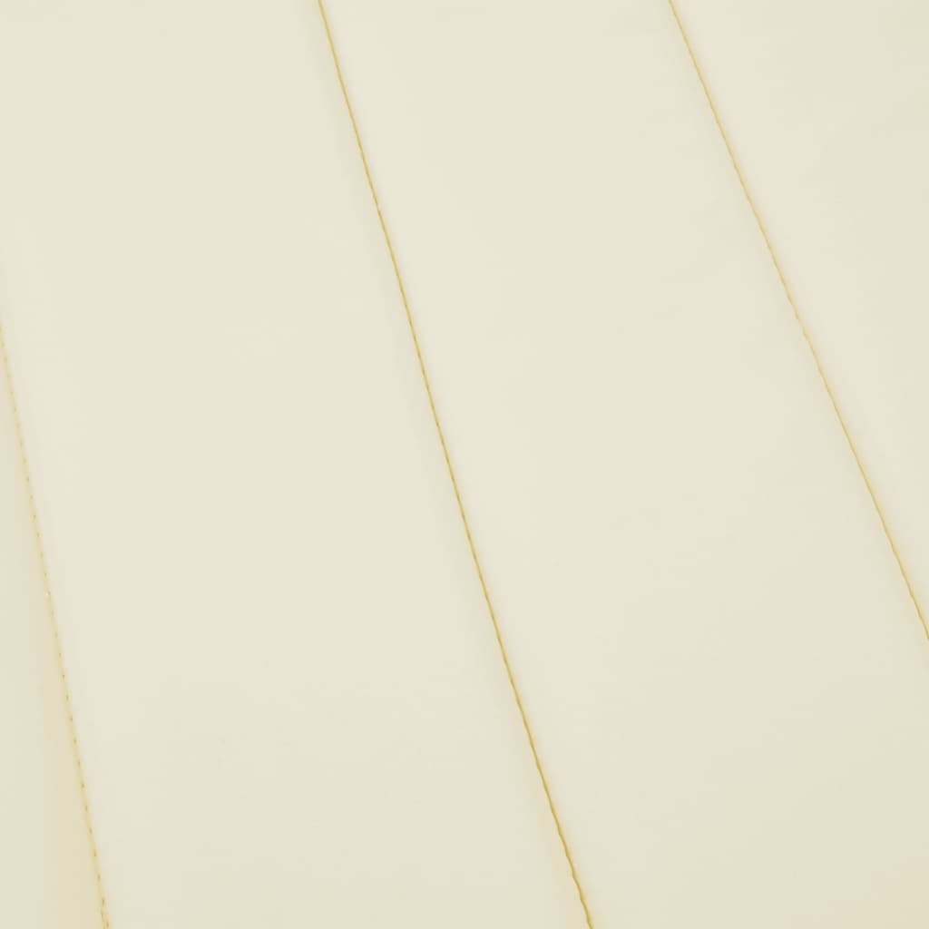 Cuscino per Lettino Crema 186x58x4 cm in Tessuto Oxford