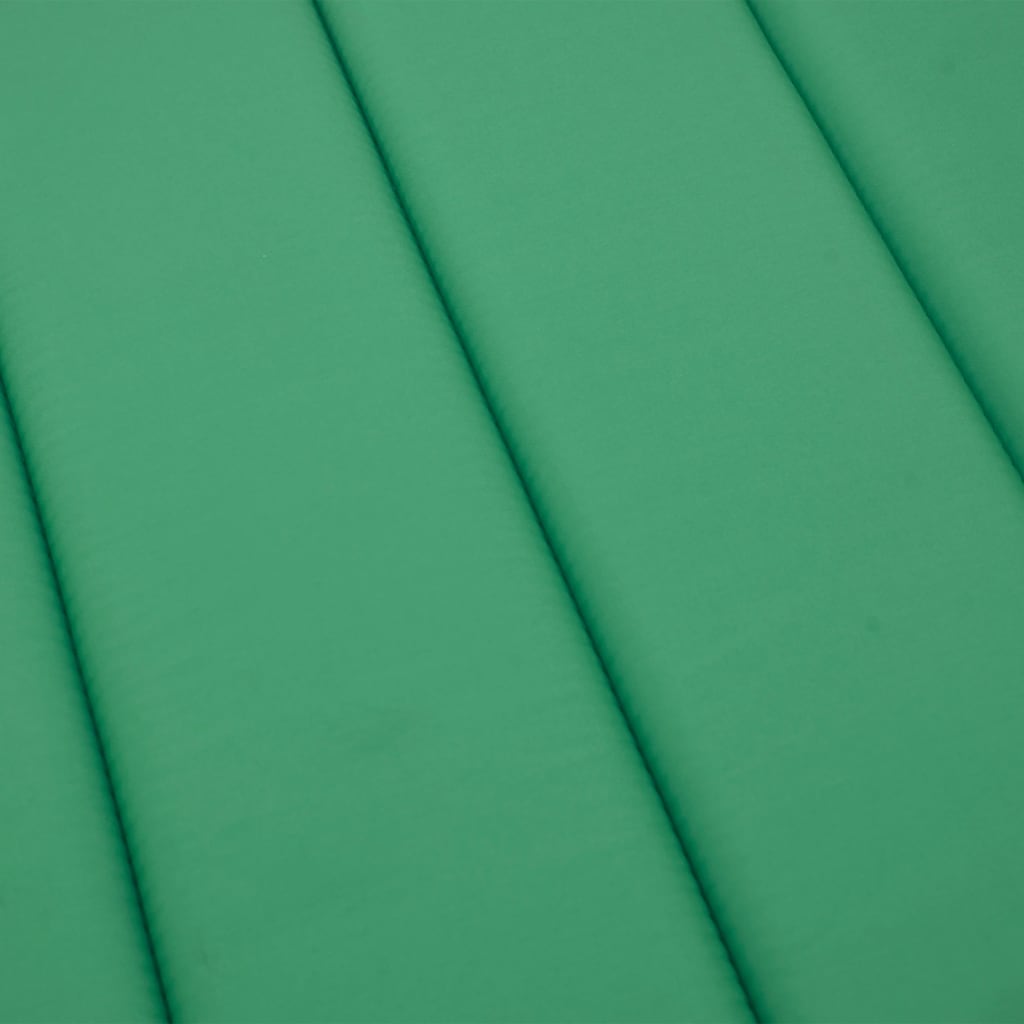 Cuscino per Lettino Verde 186x58x4 cm in Tessuto Oxford