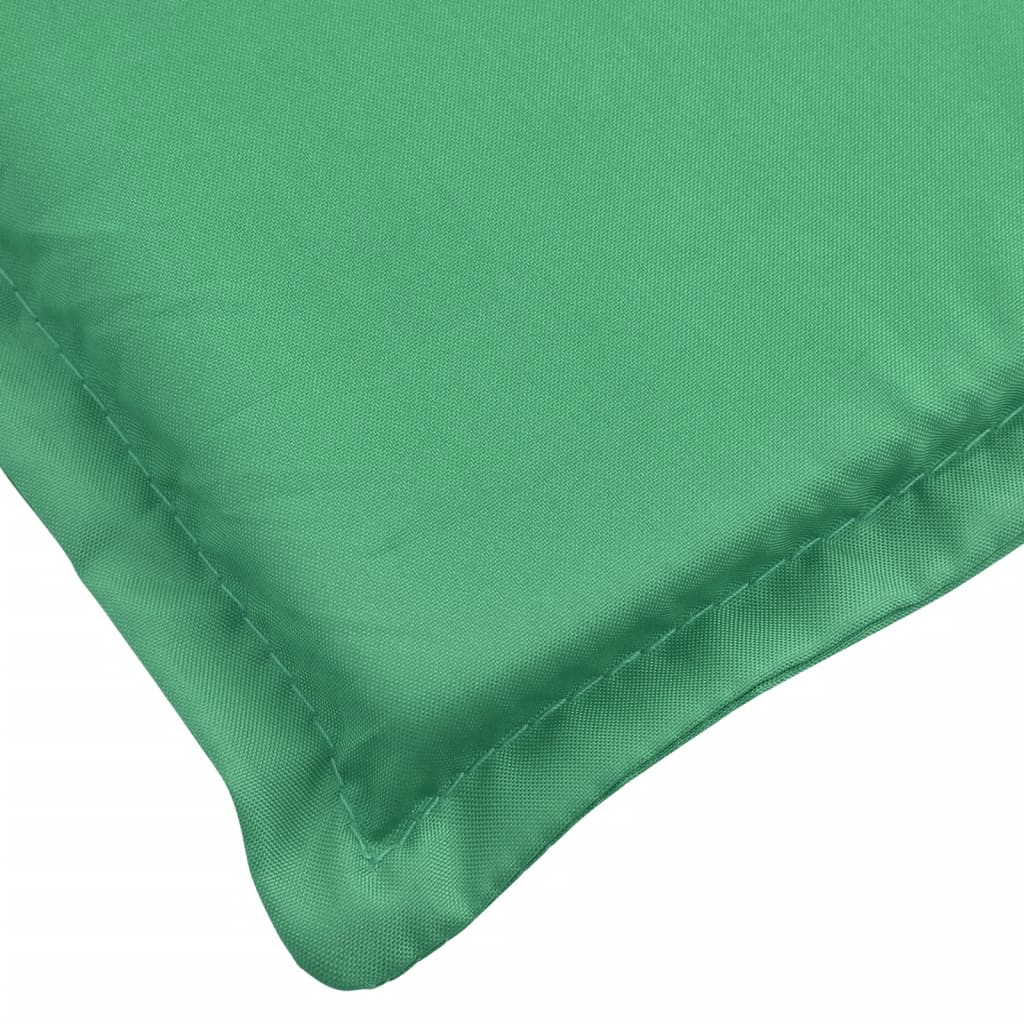 Cuscino per Lettino Verde 186x58x3 cm in Tessuto Oxford