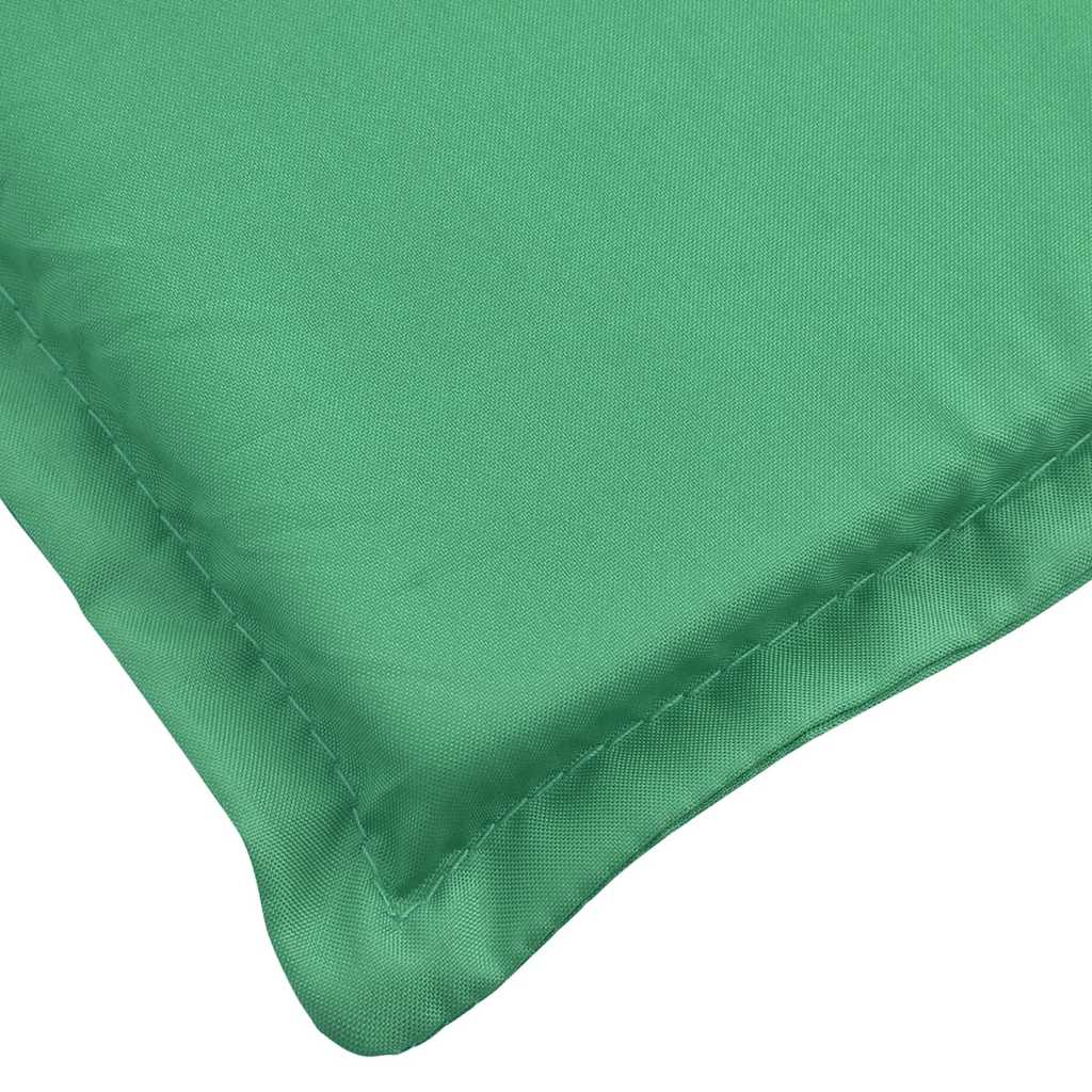Cuscino per Lettino Verde 186x58x4 cm in Tessuto Oxford