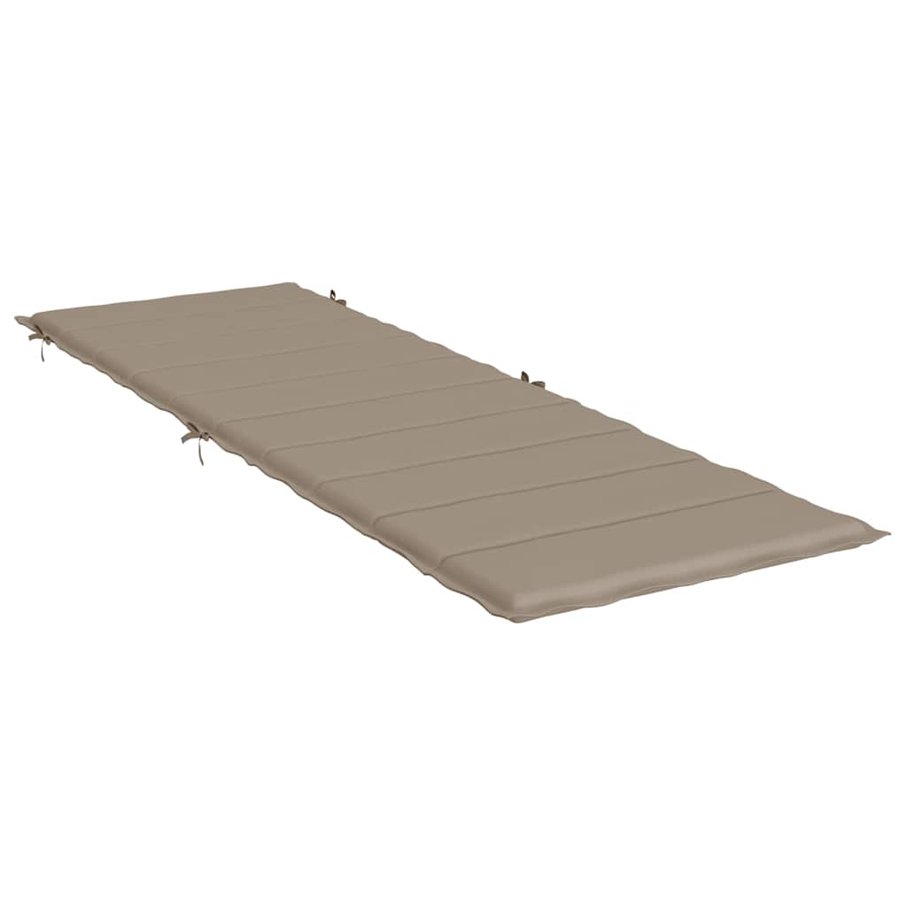 Cuscino per Lettino Tortora 186x58x4 cm in Tessuto Oxford