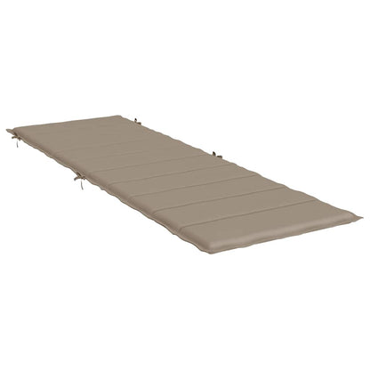 Cuscino per Lettino Tortora 186x58x4 cm in Tessuto Oxford
