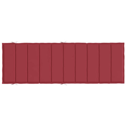Cuscino per Lettino Rosso Vino 186x58x4 cm in Tessuto Oxford - homemem39