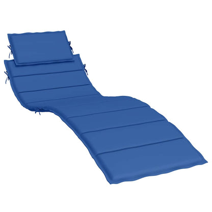 Cuscino per Lettino Blu Reale 186x58x4 cm in Tessuto Oxford