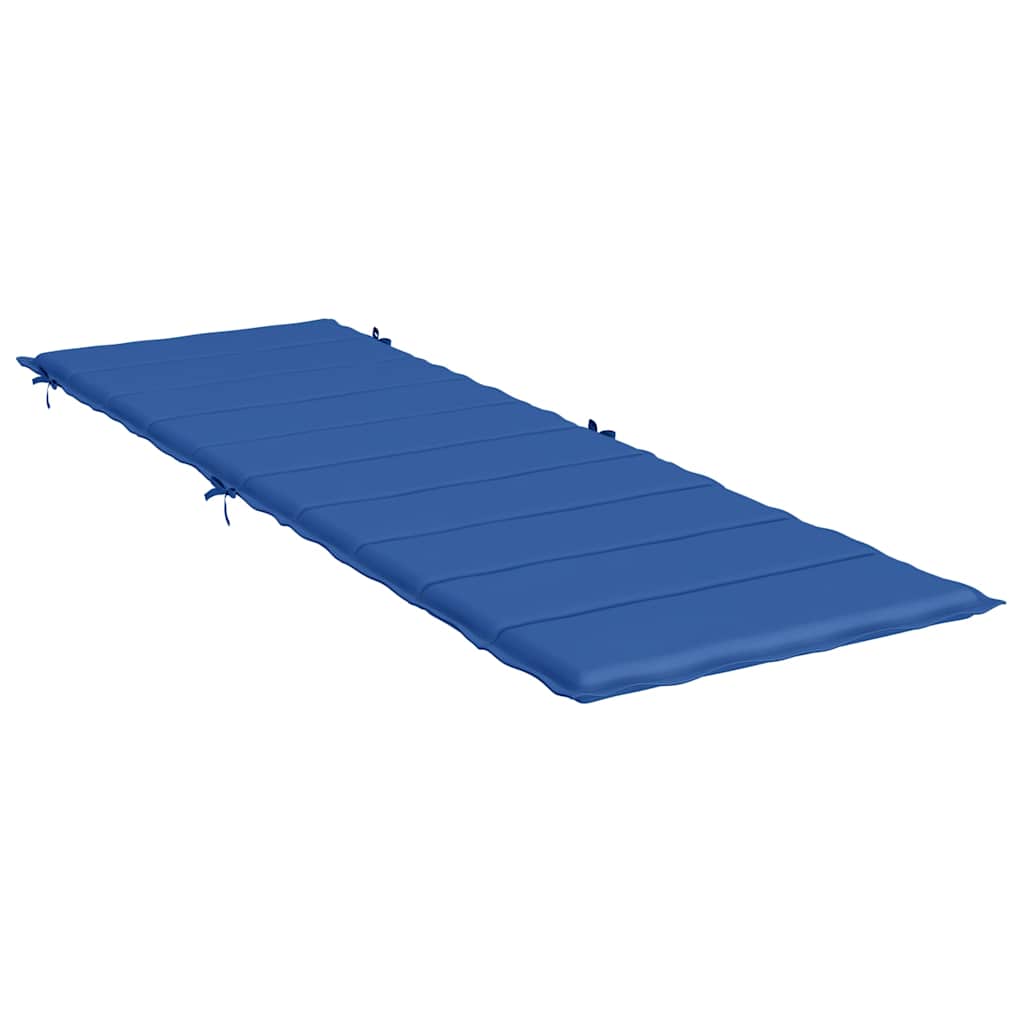 Cuscino per Lettino Blu Reale 186x58x4 cm in Tessuto Oxford
