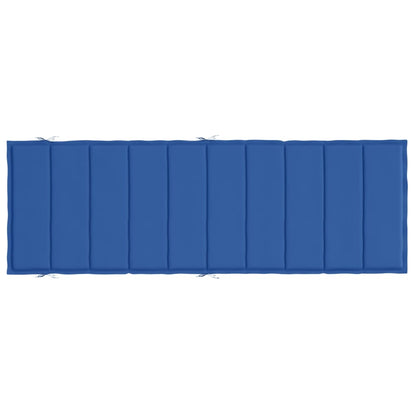 Cuscino per Lettino Blu Reale 186x58x3 cm in Tessuto Oxford