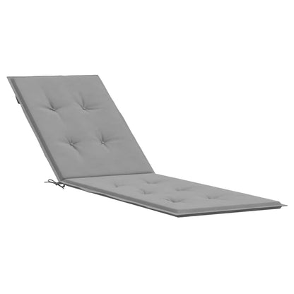 Cuscino per Sdraio Grigio (75+105)x50x4 cm | homemem39