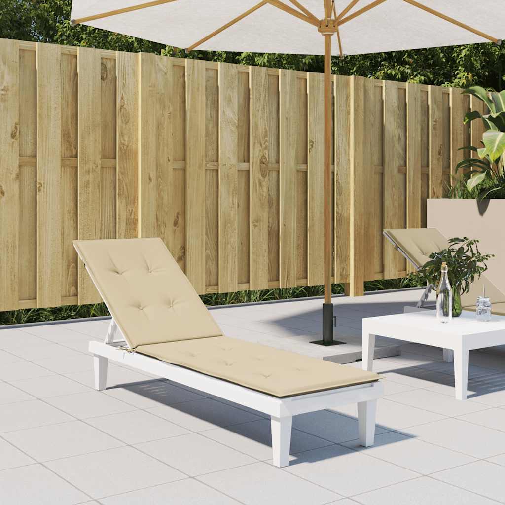 Cuscino per Sdraio Beige (75+105)x50x4 cm | homemem39