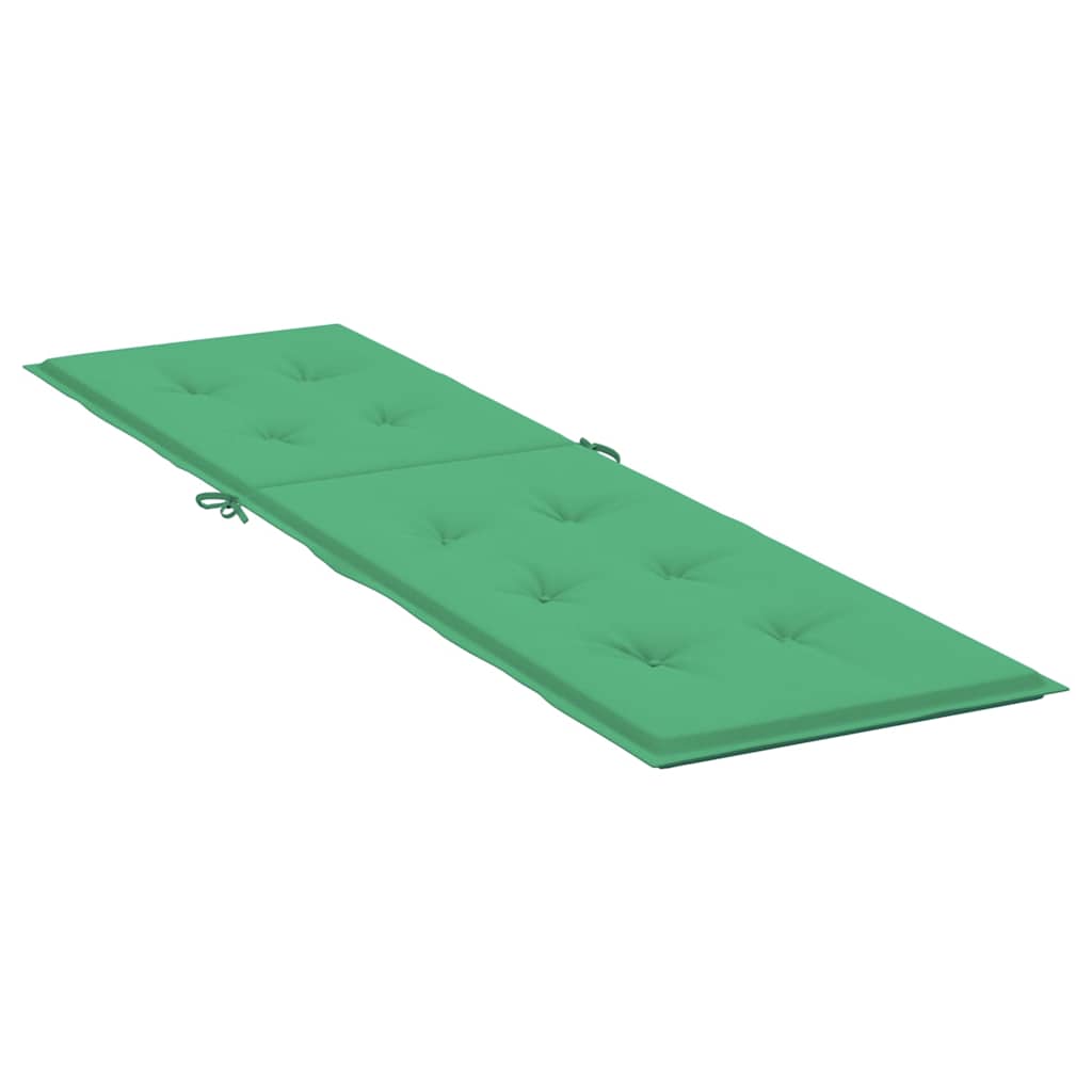 Cuscino per Sdraio Verde (75+105)x50x4 cm