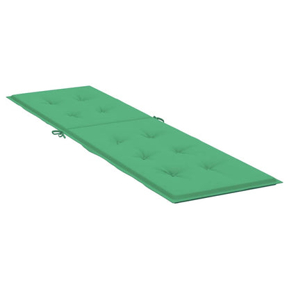 Cuscino per Sdraio Verde (75+105)x50x4 cm