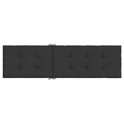 Cuscino per Sdraio Nero (75+105)x50x4 cm - homemem39