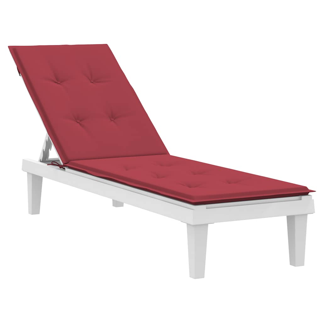 Cuscino per Sdraio Rosso Vino (75+105)x50x4 cm | homemem39