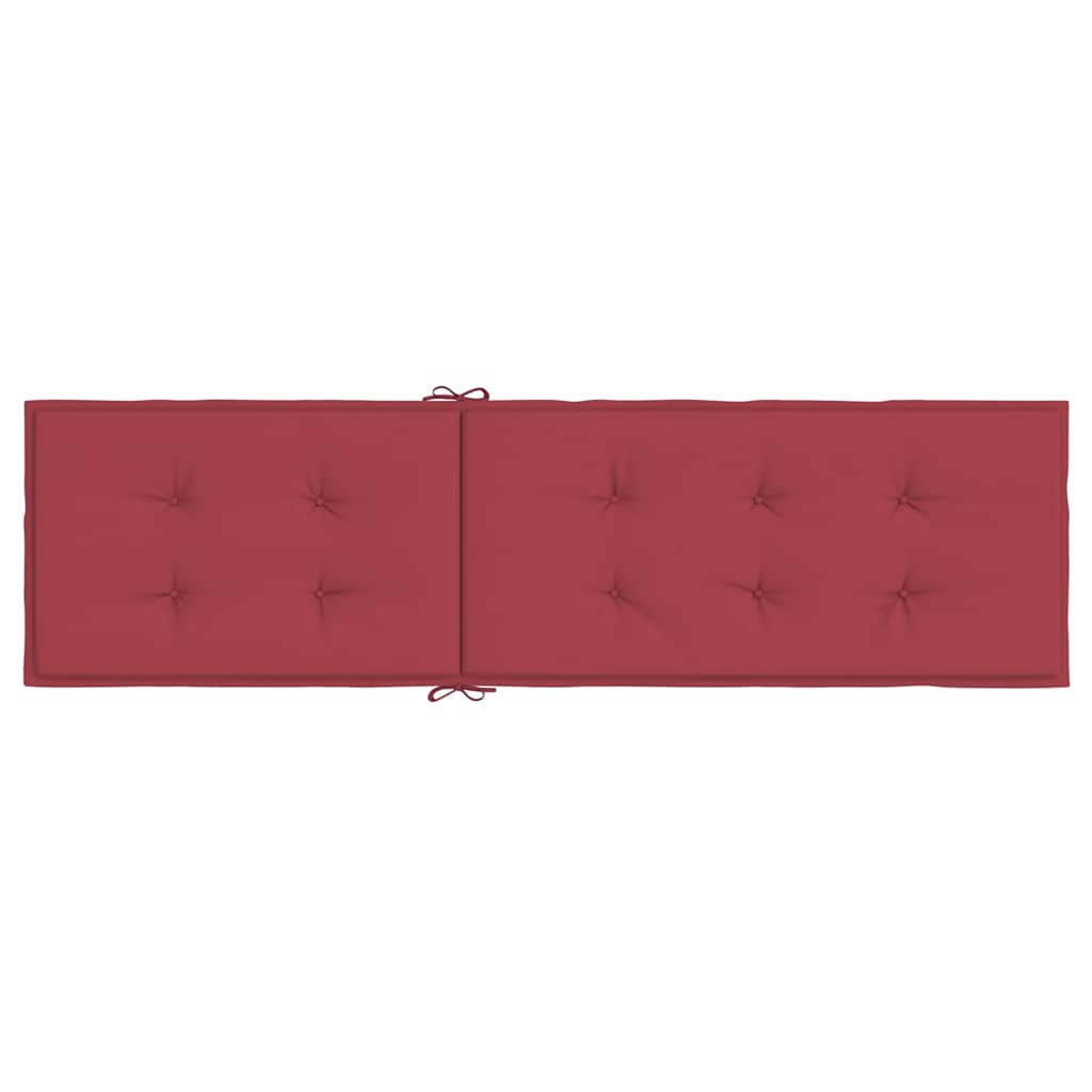 Cuscino per Sdraio Rosso Vino (75+105)x50x4 cm | homemem39