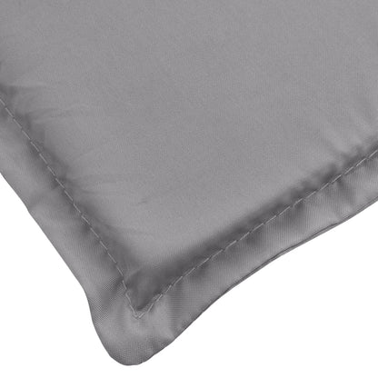 Cuscino per Lettino Grigio 200x50x3 cm in Tessuto Oxford - homemem39