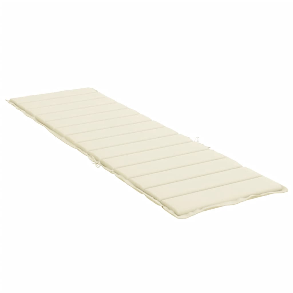 Cuscino per Lettino Crema 200x50x3 cm in Tessuto Oxford