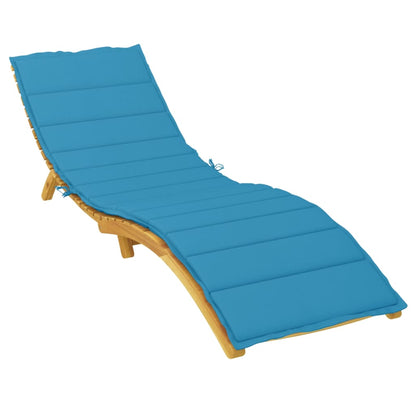 Cuscino per Lettino Blu 200x50x3 cm in Tessuto Oxford | homemem39