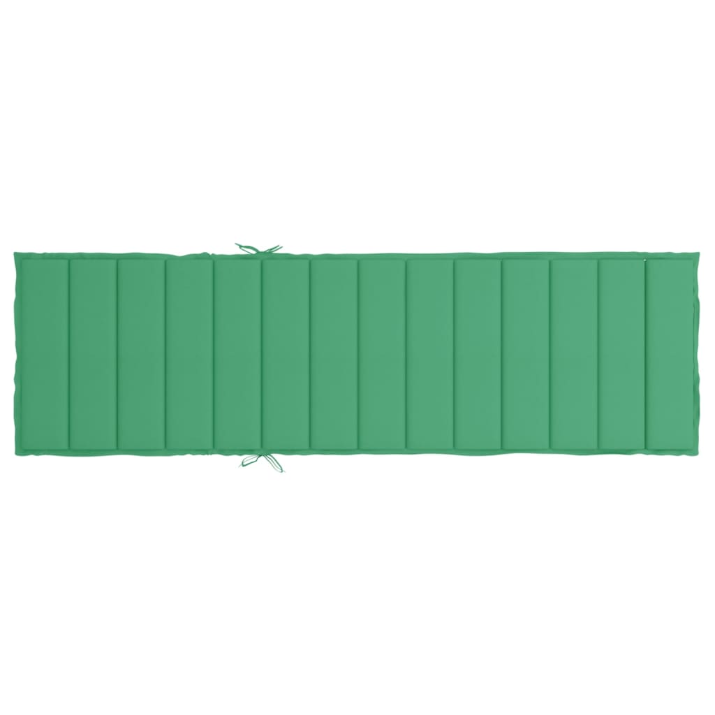 Cuscino per Lettino Verde 200x50x3 cm in Tessuto Oxford | homemem39