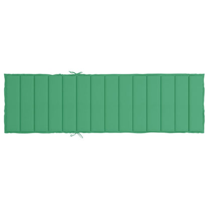 Cuscino per Lettino Verde 200x50x3 cm in Tessuto Oxford | homemem39