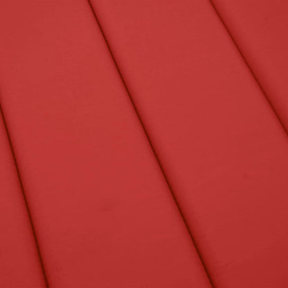 Cuscino per Lettino Rosso 200x50x3 cm in Tessuto Oxford