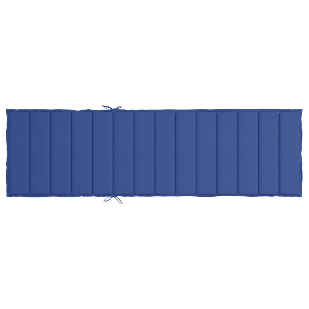 Cuscino per Lettino Blu Reale 200x60x3 cm in Tessuto Oxford | homemem39