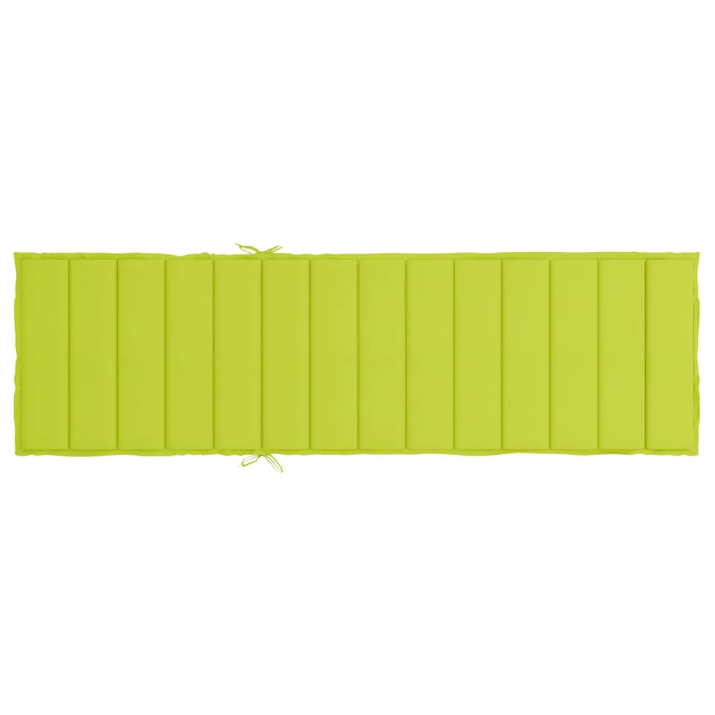 Cuscino per Lettino Verde Intenso 200x60x3 cm in Tessuto Oxford - homemem39