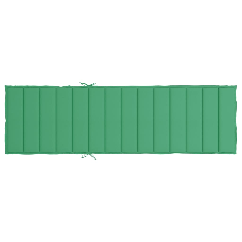 Cuscino per Lettino Verde 200x70x3 cm in Tessuto Oxford - homemem39