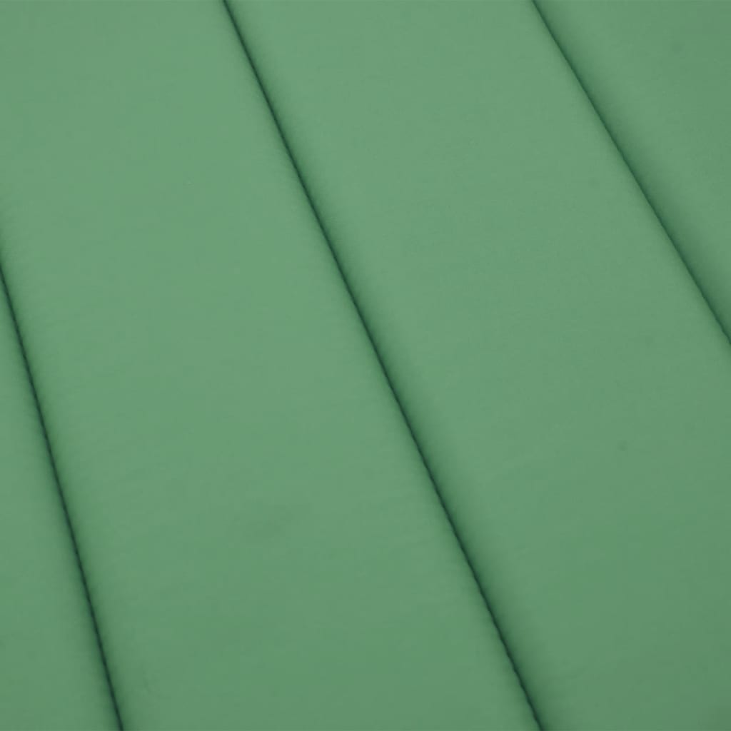 Cuscino per Lettino Verde 200x70x3 cm in Tessuto Oxford