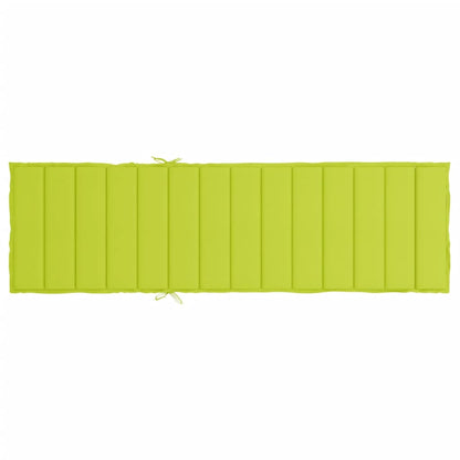 Cuscino per Lettino Verde Intenso 200x70x3 cm in Tessuto Oxford - homemem39