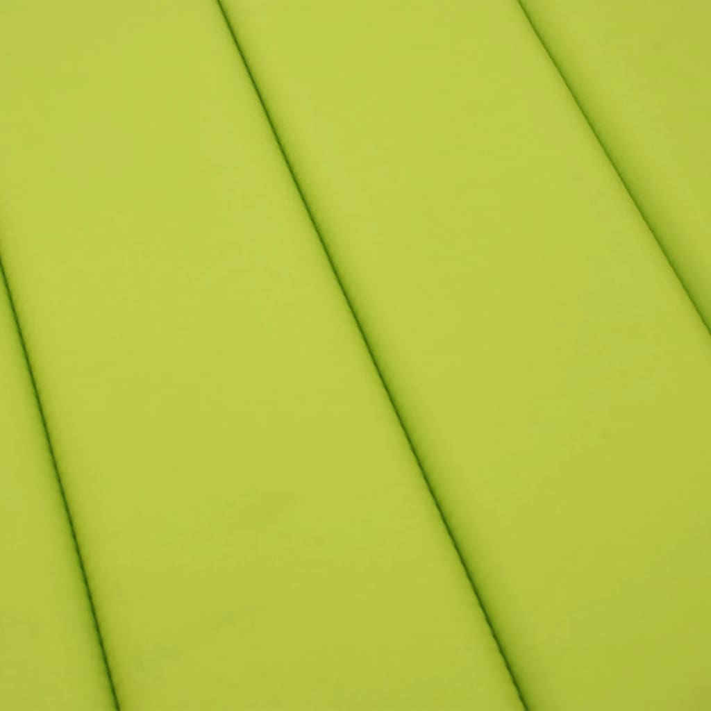 Cuscino per Lettino Verde Intenso 200x70x3 cm in Tessuto Oxford