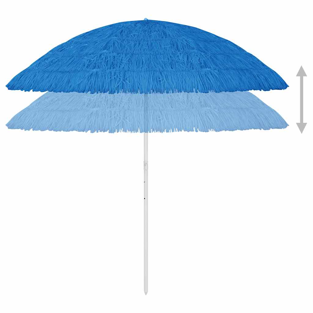 Ombrellone da Spiaggia Hawaii Blu 300 cm