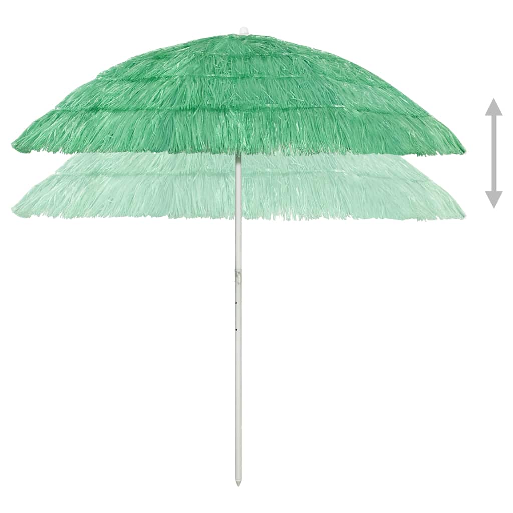Ombrellone da Spiaggia Hawaii Verde 240 cm | homemem39