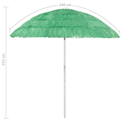 Ombrellone da Spiaggia Hawaii Verde 240 cm - homemem39