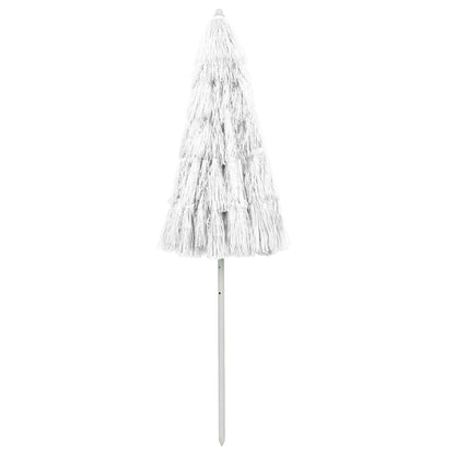 Ombrellone da Spiaggia Hawaii Bianco 240 cm | homemem39