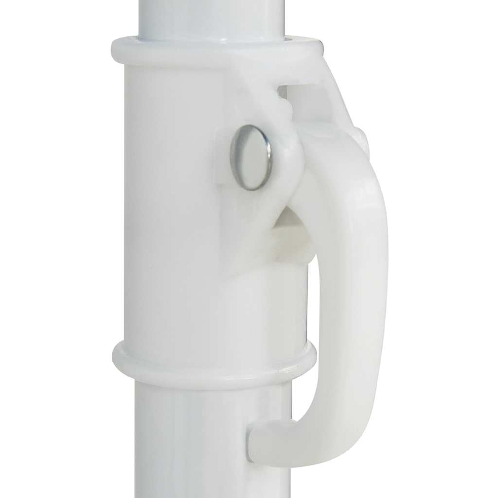 Ombrellone da Spiaggia Hawaii Bianco 240 cm | homemem39