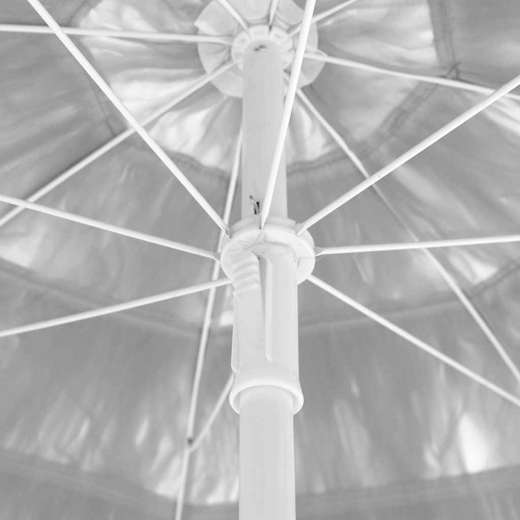 Ombrellone da Spiaggia Hawaii Bianco 240 cm | homemem39