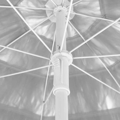 Ombrellone da Spiaggia Hawaii Bianco 240 cm | homemem39