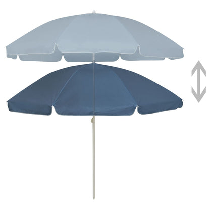Ombrellone da Spiaggia Blu 240 cm