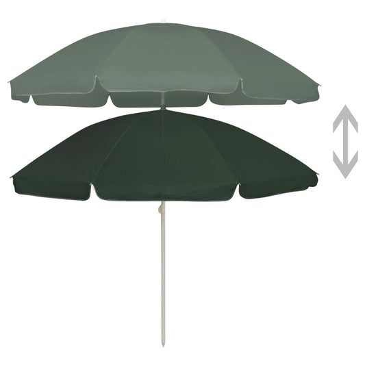 Ombrellone da Spiaggia Verde 240 cm | homemem39