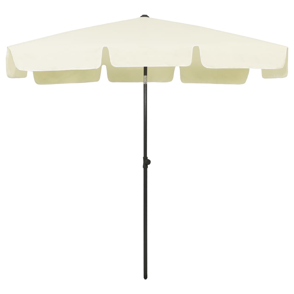 Ombrellone da Spiaggia Giallo Sabbia 200x125 cm | homemem39