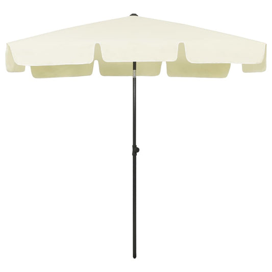 Ombrellone da Spiaggia Giallo Sabbia 200x125 cm | homemem39