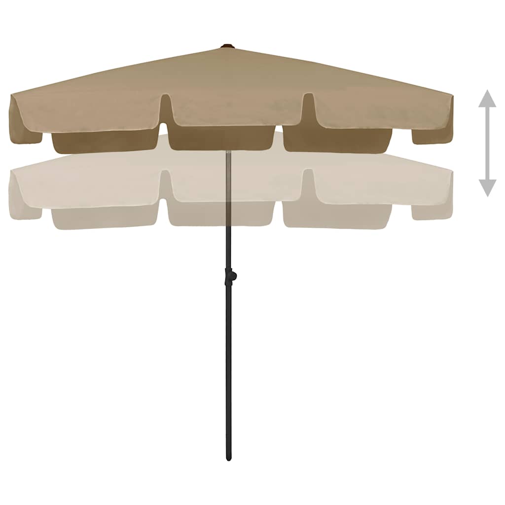 Ombrellone da Spiaggia Tortora 200x125 cm | homemem39