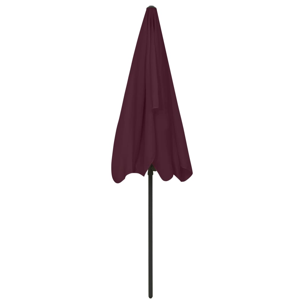Ombrellone da Spiaggia Rosso Bordò 200x125 cm | homemem39