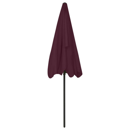 Ombrellone da Spiaggia Rosso Bordò 200x125 cm | homemem39