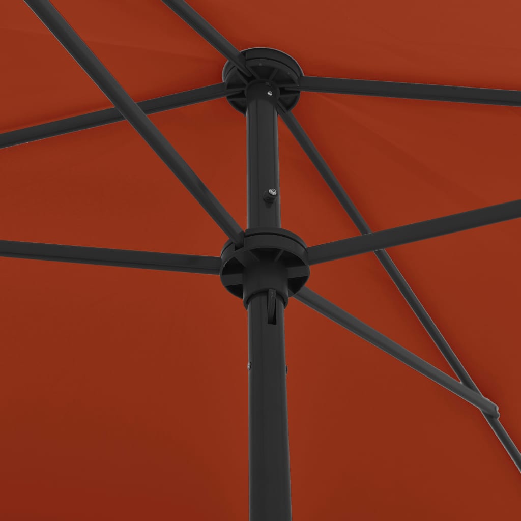 Ombrellone da Spiaggia Terracotta 200x125 cm | homemem39