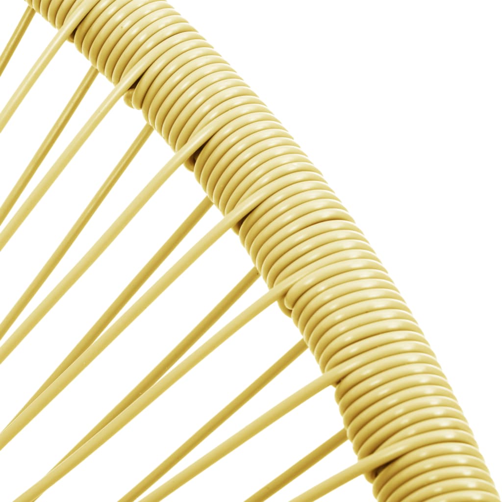 Sedia Acapulco da Giardino in Polyrattan Beige - homemem39