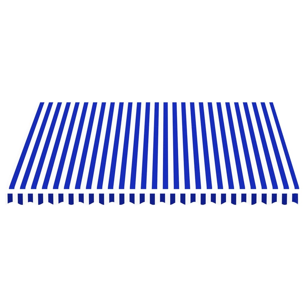 Tessuto di Ricambio per Tenda da Sole Blu e Bianco 4x3,5 m | homemem39